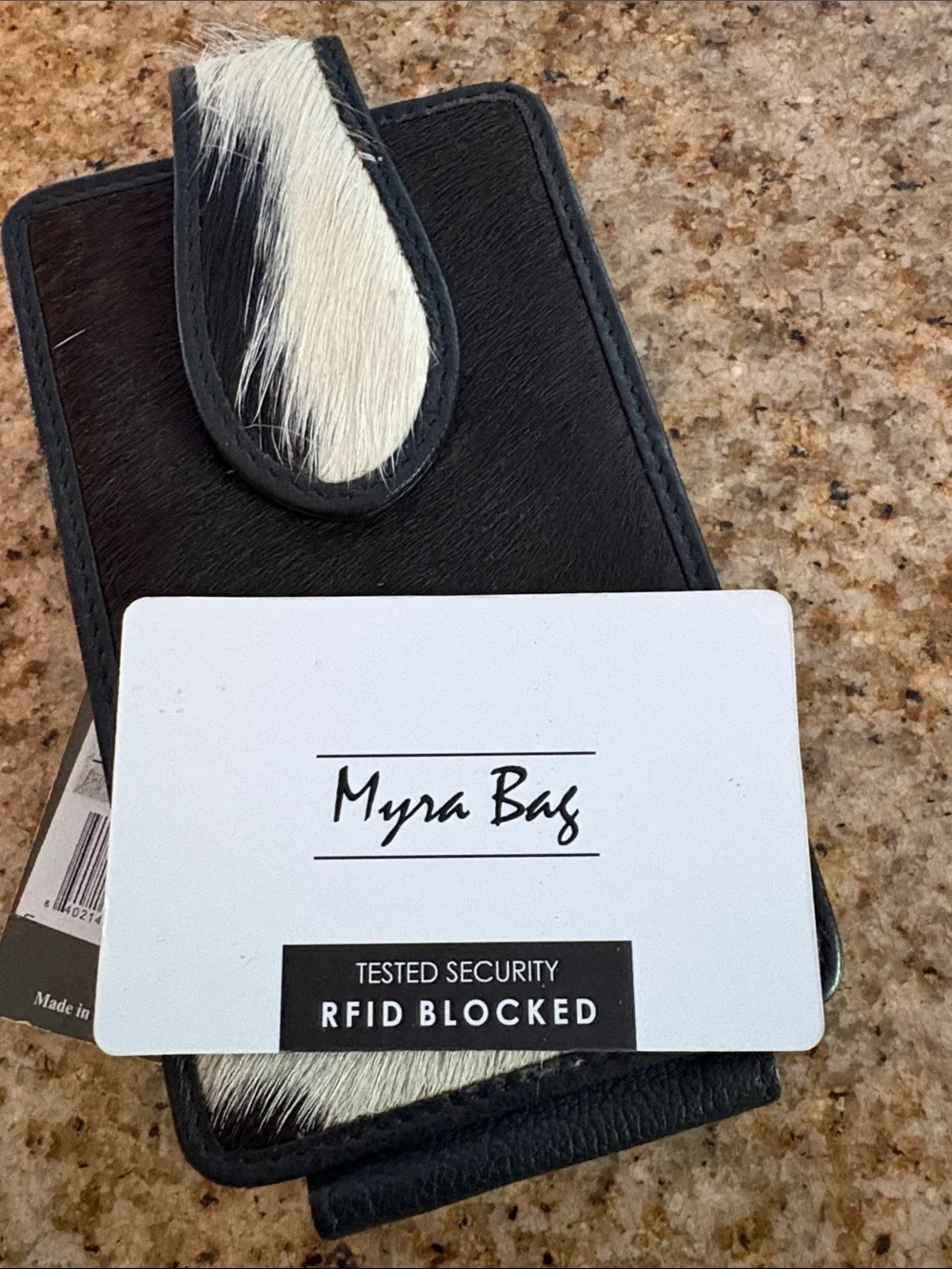 Myra bag leather mobile cell phone case carrier with clip